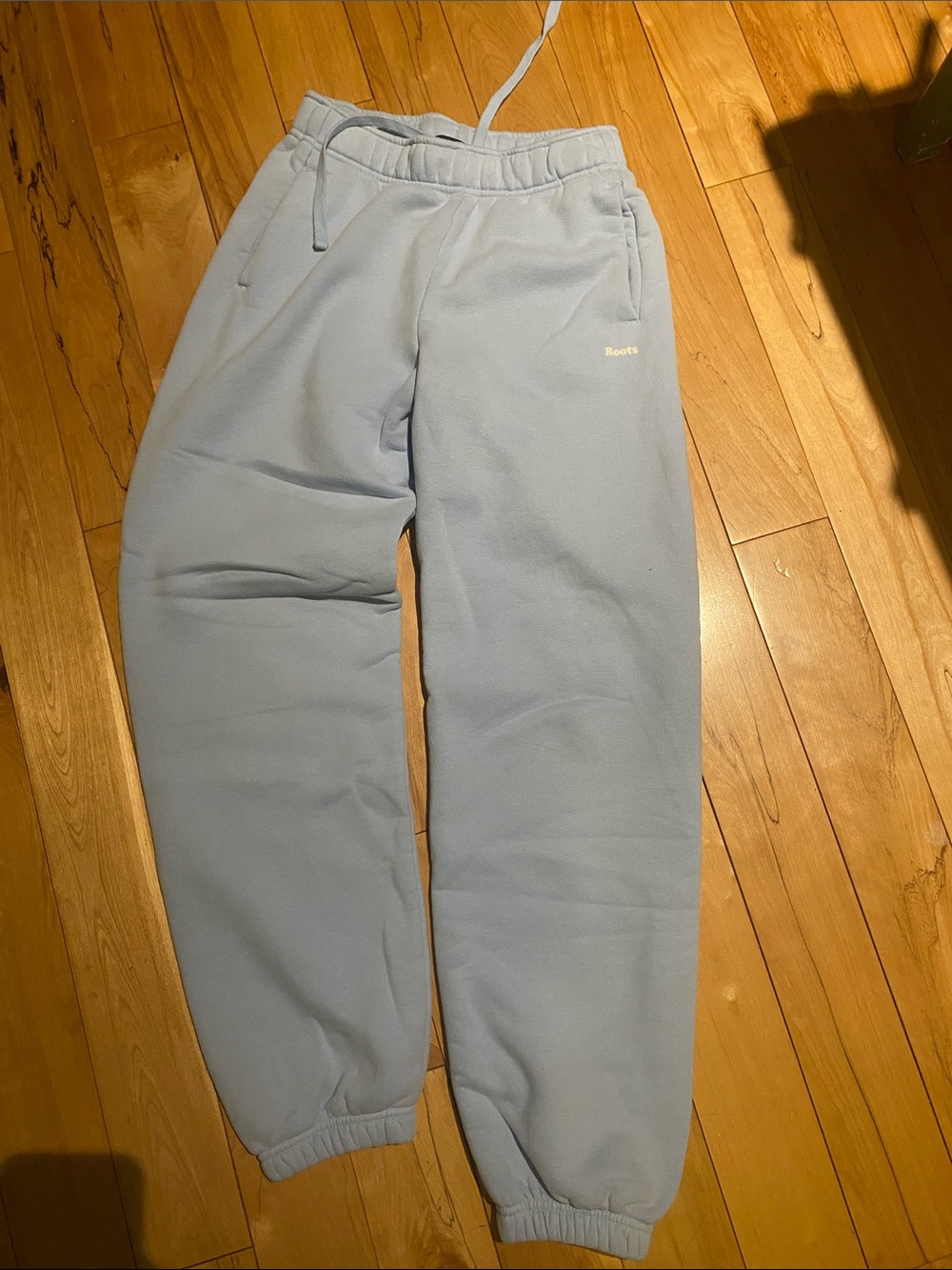 Roots Women's Pale Blue Fleece Joggers